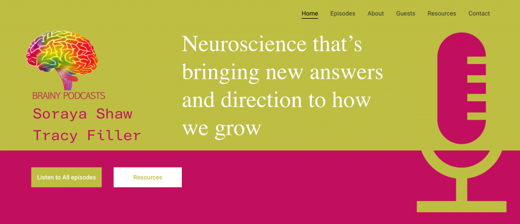 Página de inicio de Brainy Podcasts